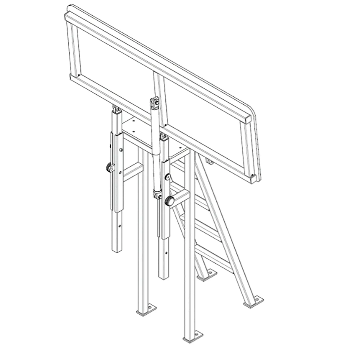 Trainerkonsole "Club" - Sonderausführung mit 2 Füßen SPIETH – Trainer Platform "Club" for Uneven Bars, 2 pillars